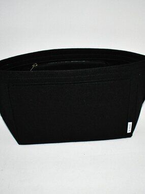 D.DUO Felt Bag Insert Organizer, Large Black for Longchamp Long Handle Tote, NWT